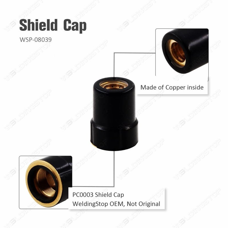 WeldingStop Plasma Electrode Tips Kit Compatible for Eastwood Versa-Cut 40 Cutter Torch 40Amps Trafimet CB50 Plasma Torch - Image 5
